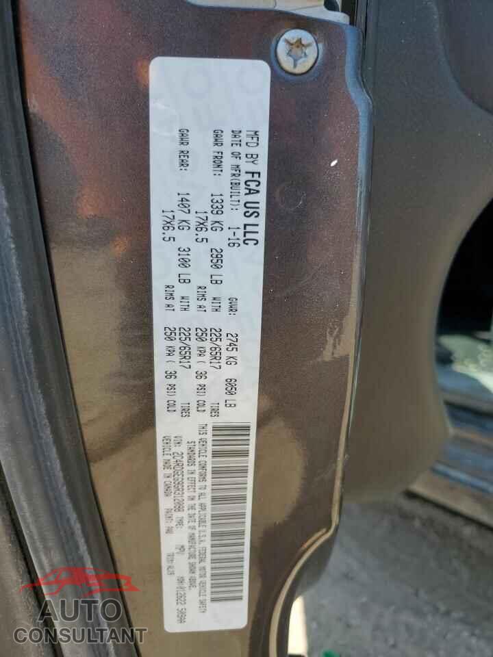 DODGE CARAVAN 2016 - 2C4RDGEG9GR312098