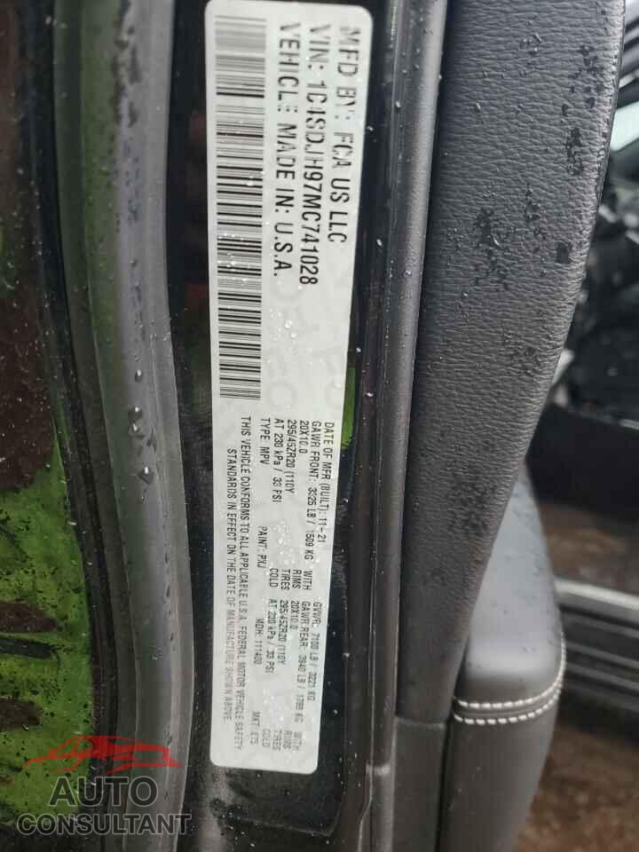 DODGE DURANGO 2021 - 1C4SDJH97MC741028
