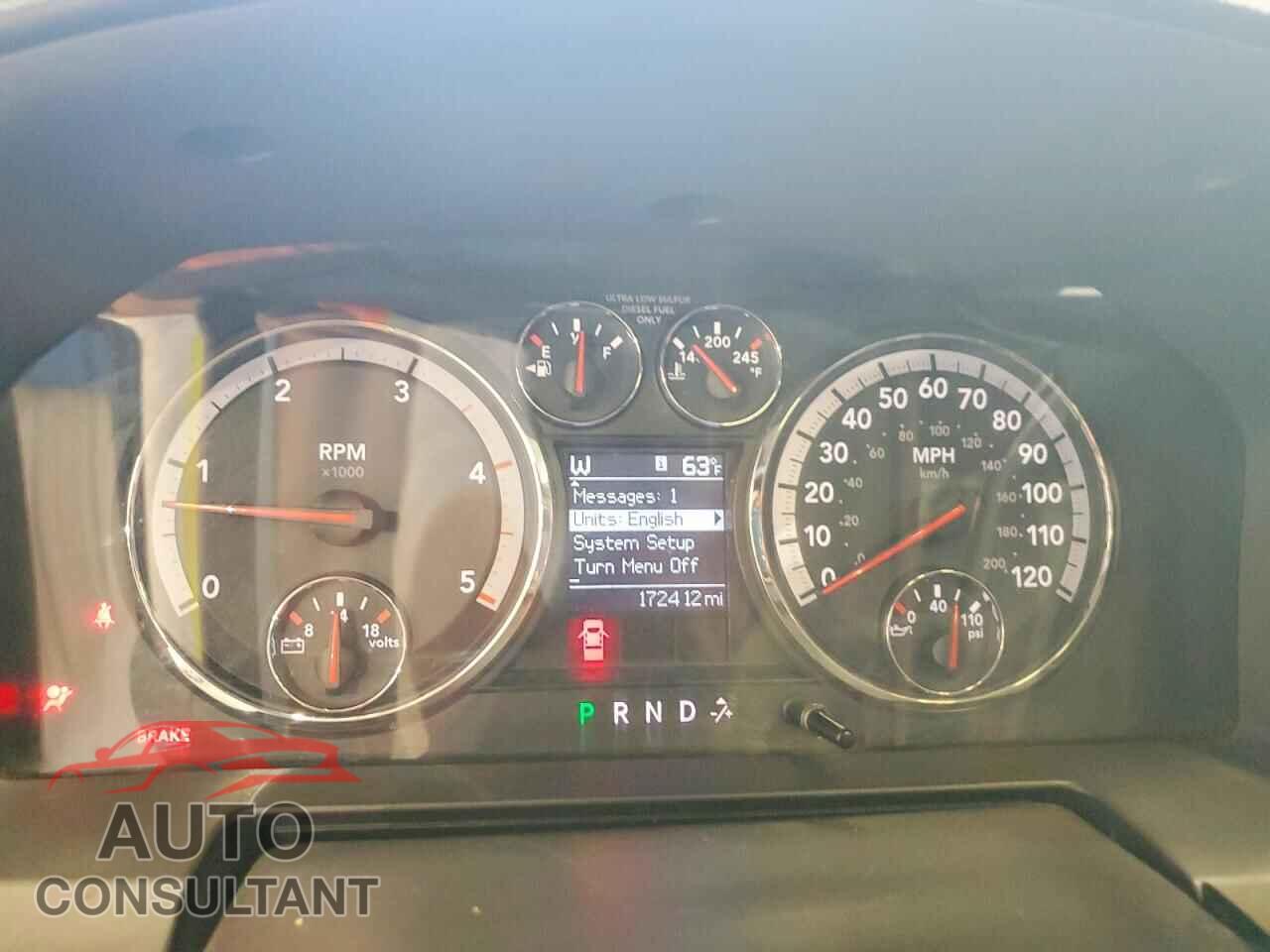 DODGE RAM 3500 2012 - 3C63D3EL0CG307827