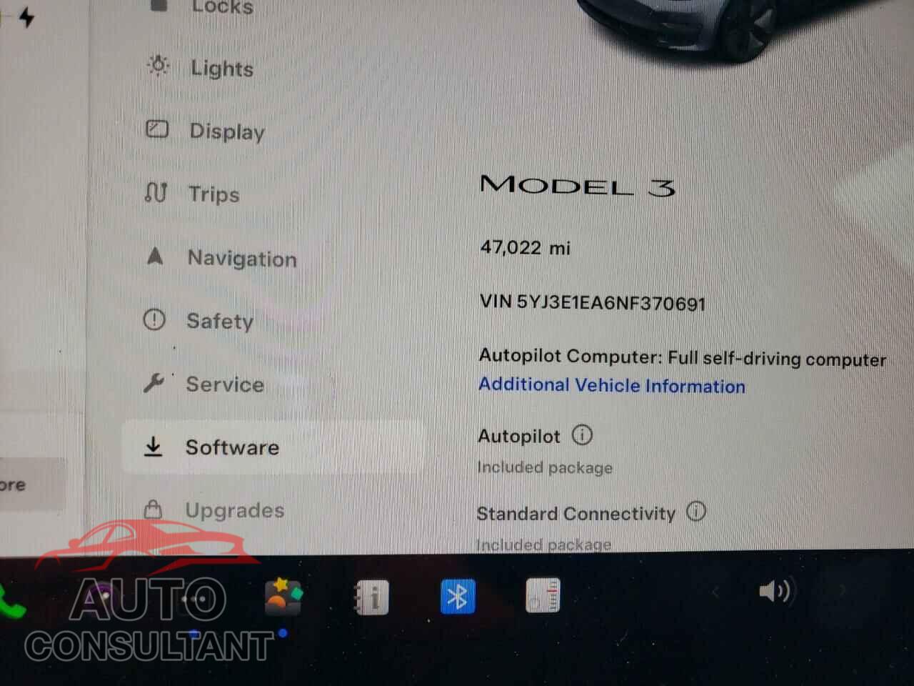 TESLA MODEL 3 2022 - 5YJ3E1EA6NF370691