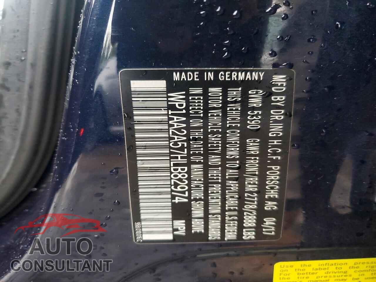 PORSCHE MACAN 2017 - WP1AA2A57HLB82974