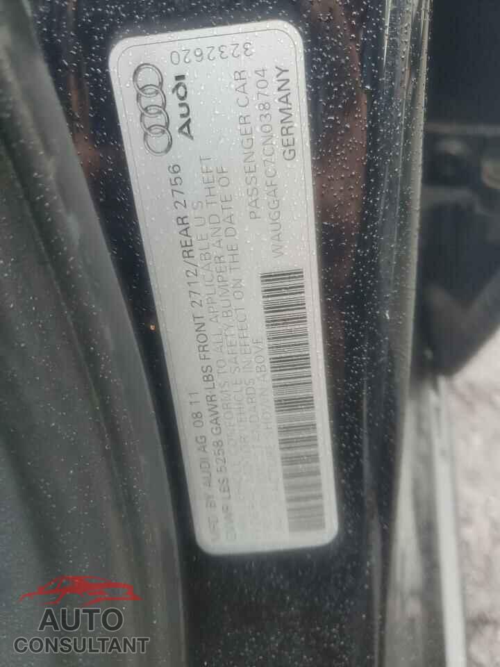AUDI A6 2012 - WAUGGAFC7CN038704