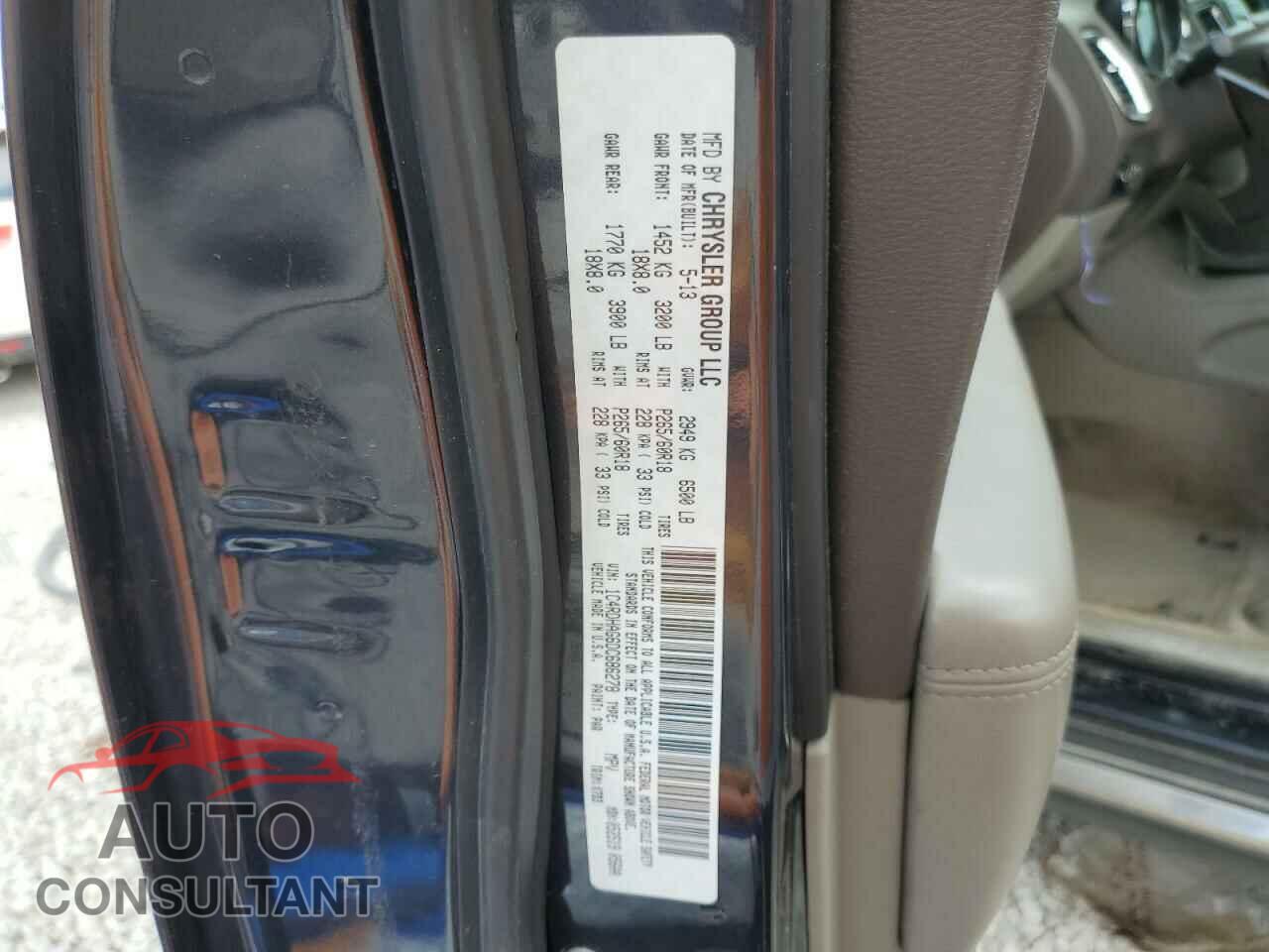 DODGE DURANGO 2013 - 1C4RDHAG6DC686278