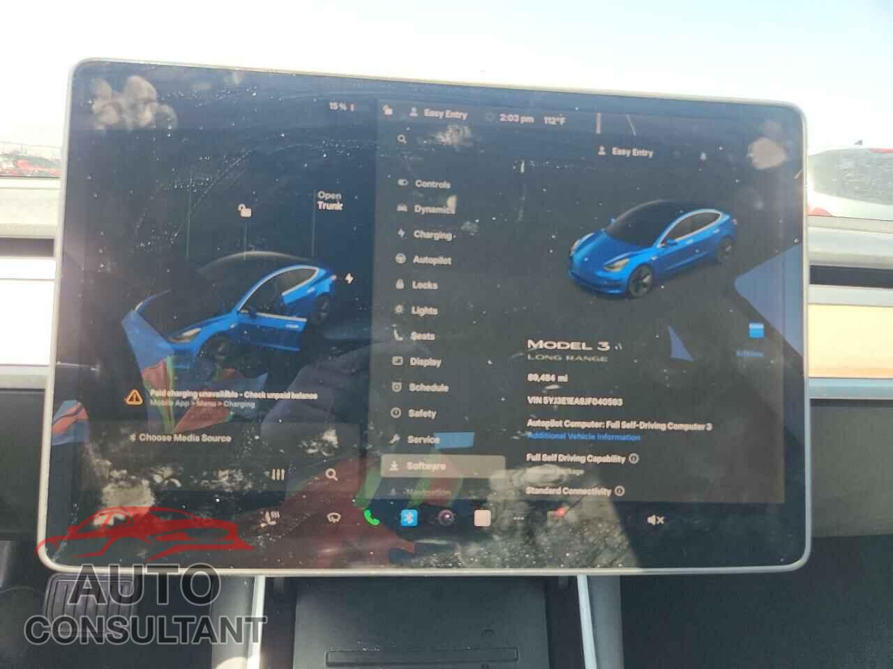 TESLA MODEL 3 2018 - 5YJ3E1EA8JF040593