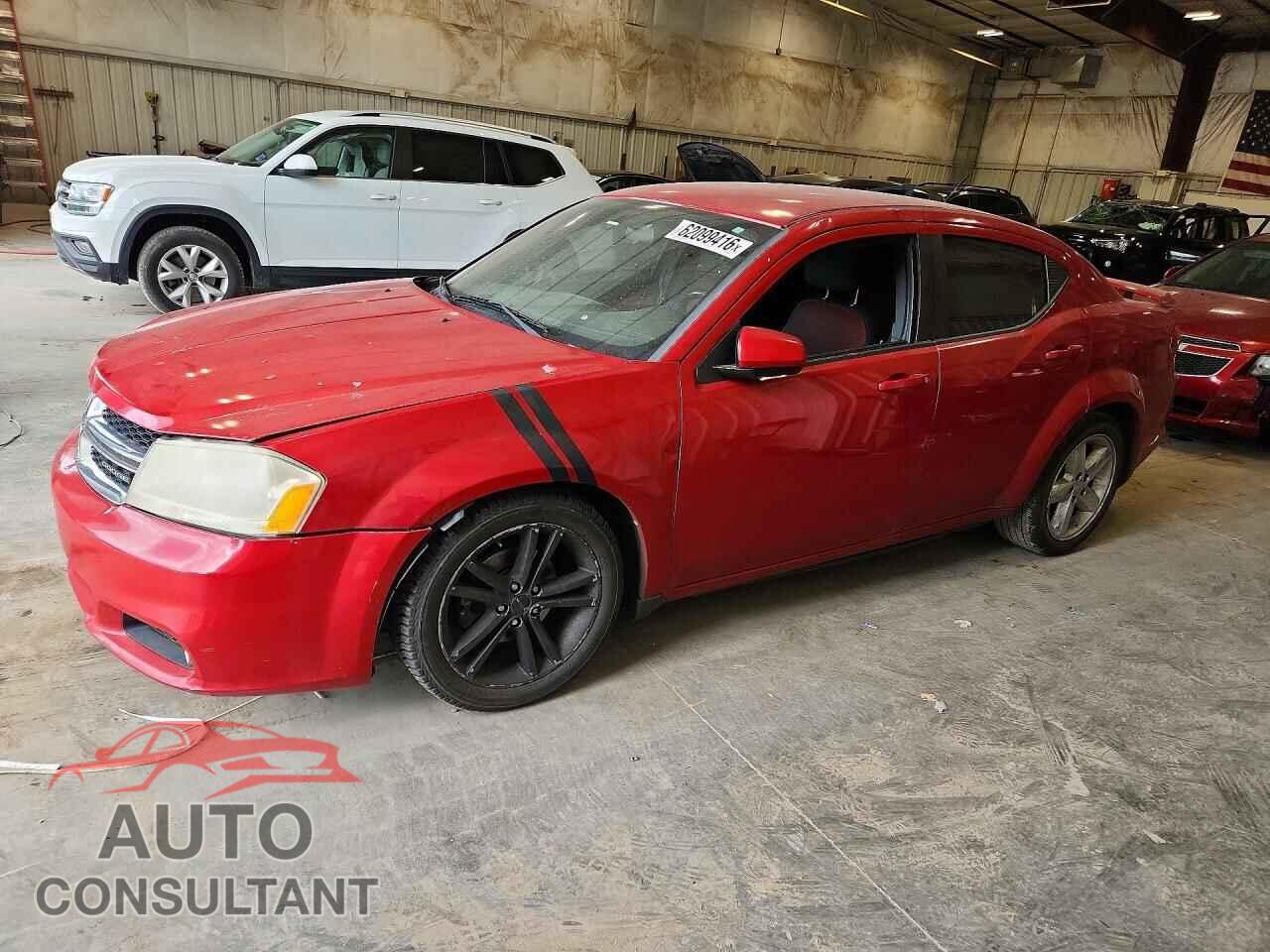 DODGE AVENGER 2012 - 1C3CDZEG8CN123326