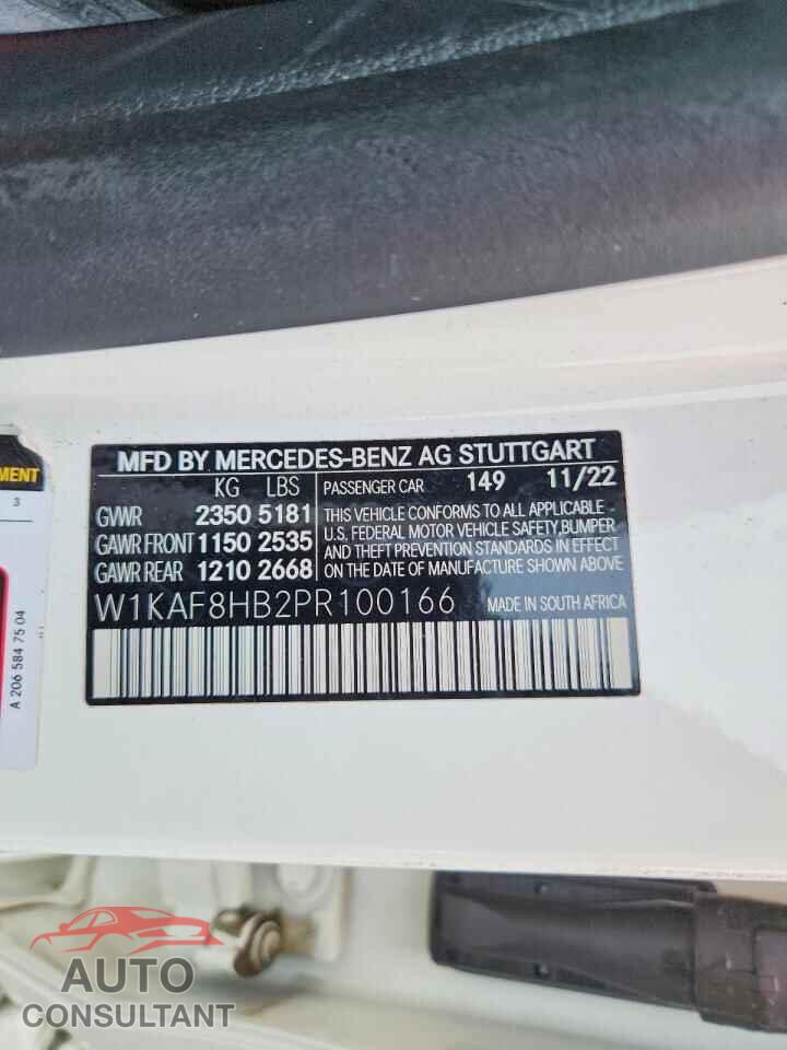 MERCEDES-BENZ C-CLASS 2023 - W1KAF8HB2PR100166