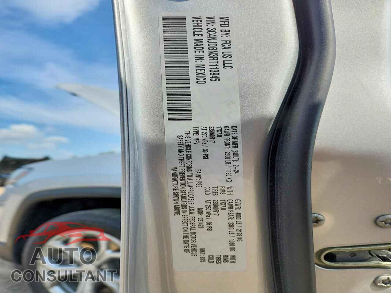 JEEP COMPASS 2024 - 3C4NJDBN3RT113945