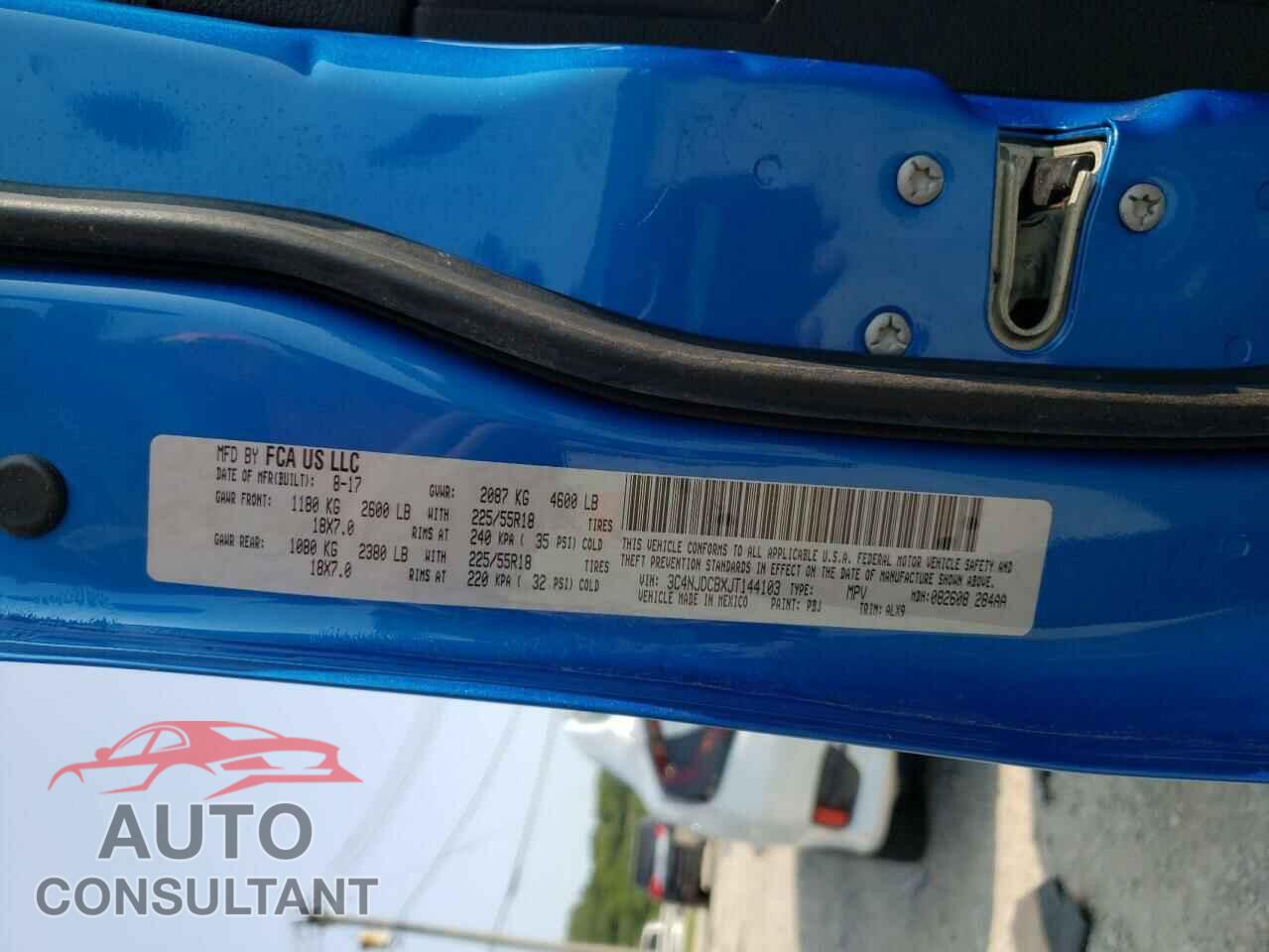 JEEP COMPASS 2018 - 3C4NJDCBXJT144103