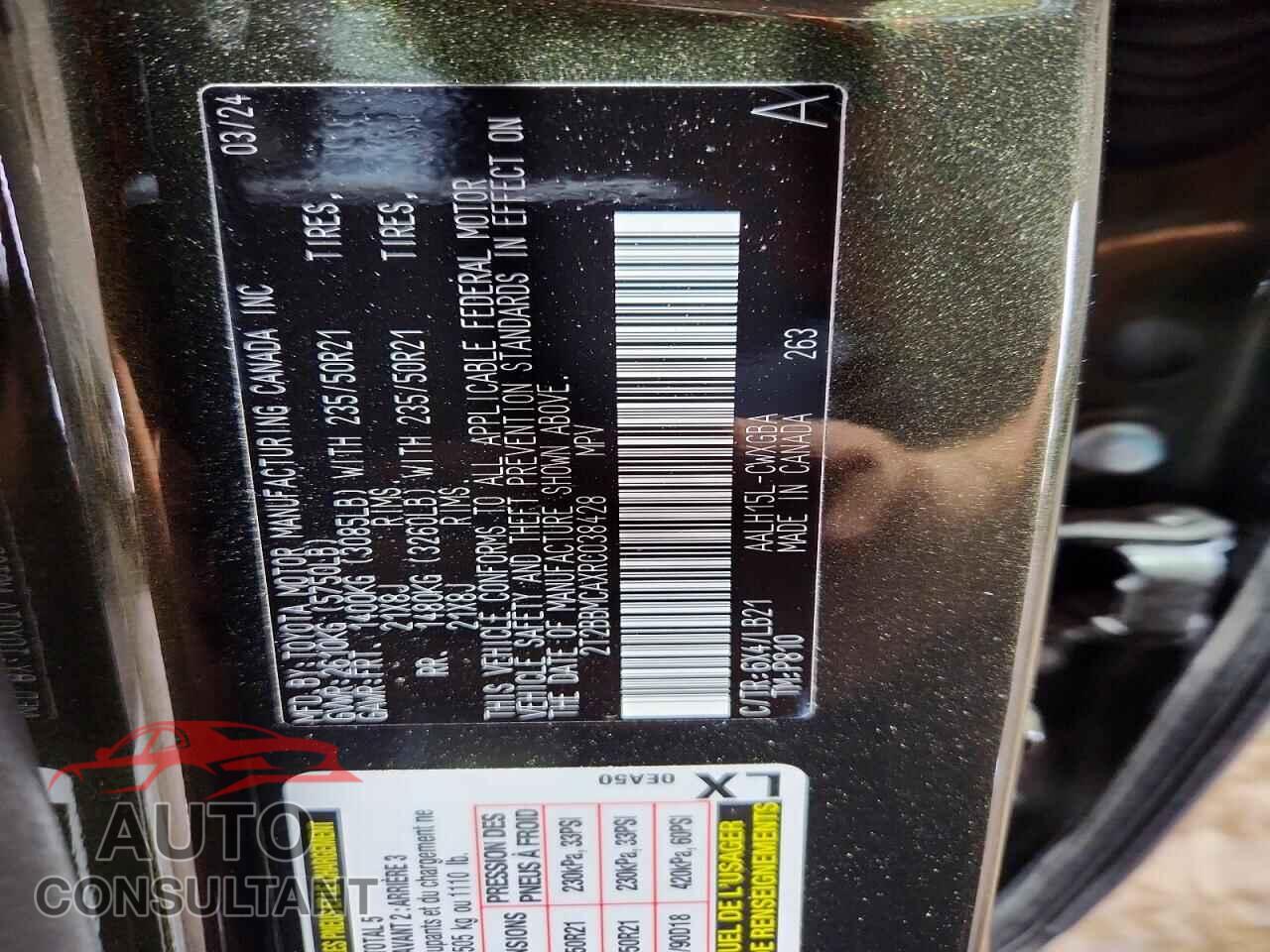LEXUS UNKNOWN 2024 - 2T2BBMCAXRC038428