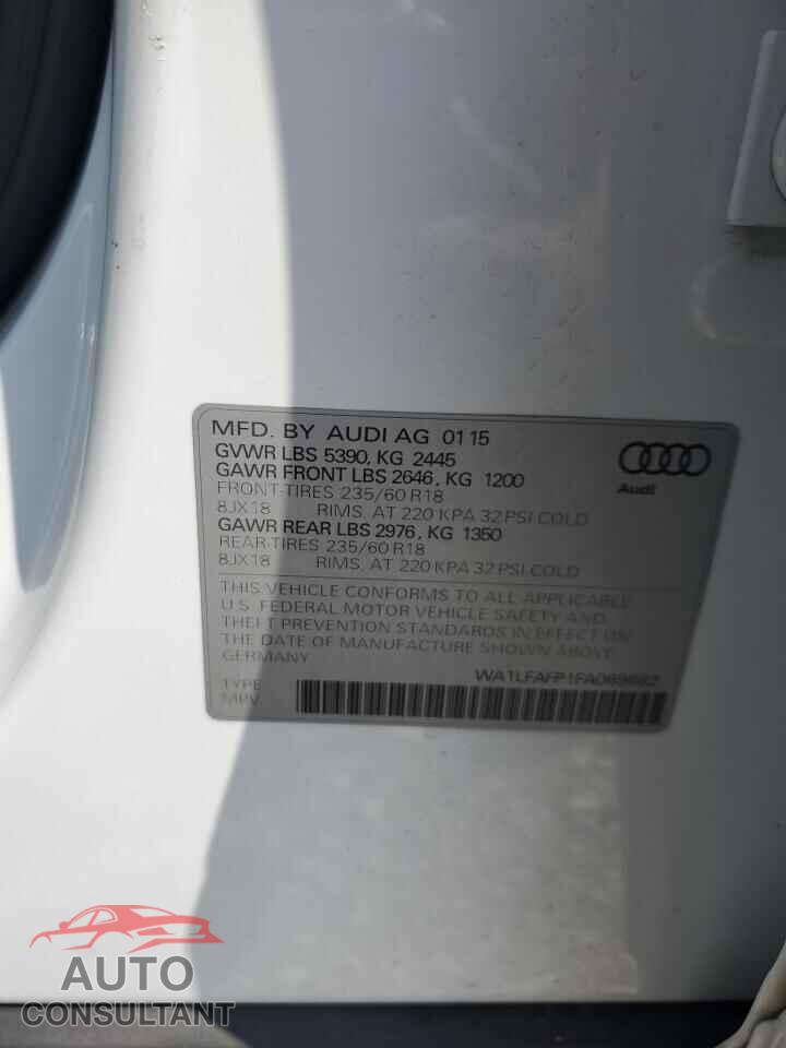 AUDI Q5 2015 - WA1LFAFP1FA089662