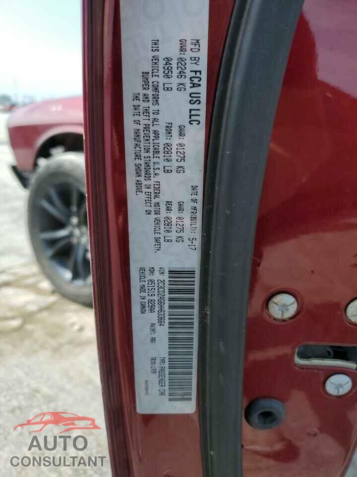 DODGE CHALLENGER 2017 - 2C3CDZAG6HH633664