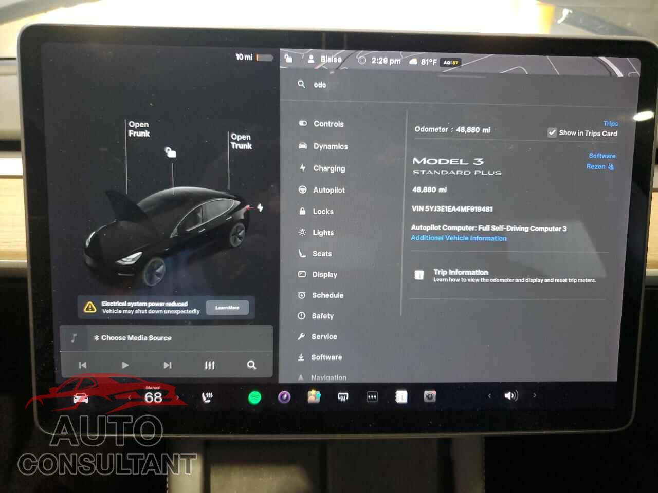 TESLA MODEL 3 2021 - 5YJ3E1EA4MF919481