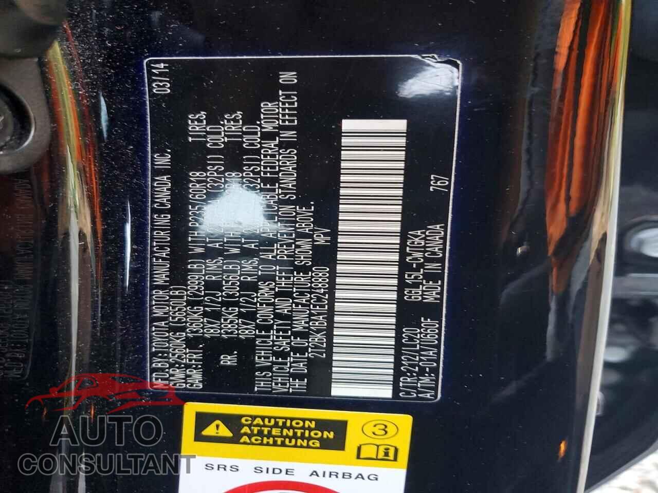 LEXUS RX350 2014 - 2T2BK1BA1EC248880