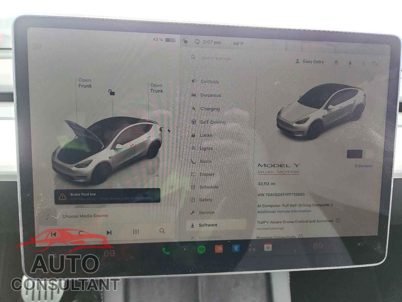 TESLA MODEL Y 2023 - 7SAYGDEF1PF712860