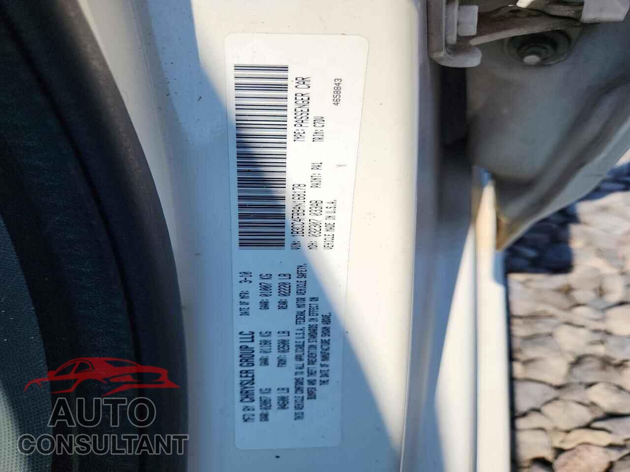 DODGE AVENGER 2010 - 1B3CC4FB9AN168178