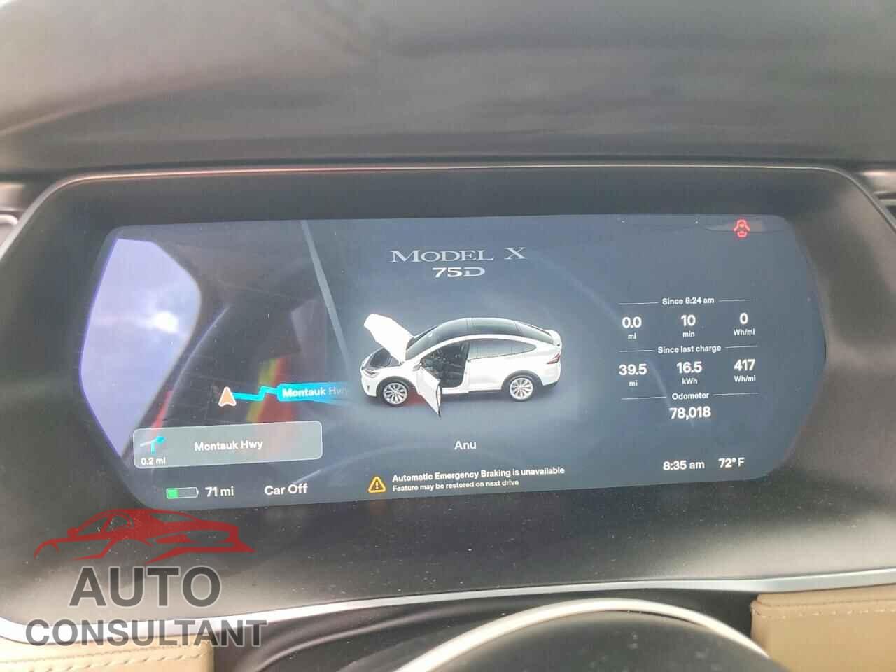 TESLA MODEL X 2017 - 5YJXCDE25HF035640