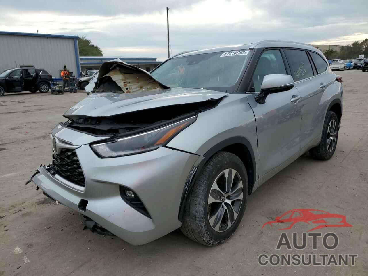 TOYOTA HIGHLANDER 2021 - 5TDGZRAH8MS059443