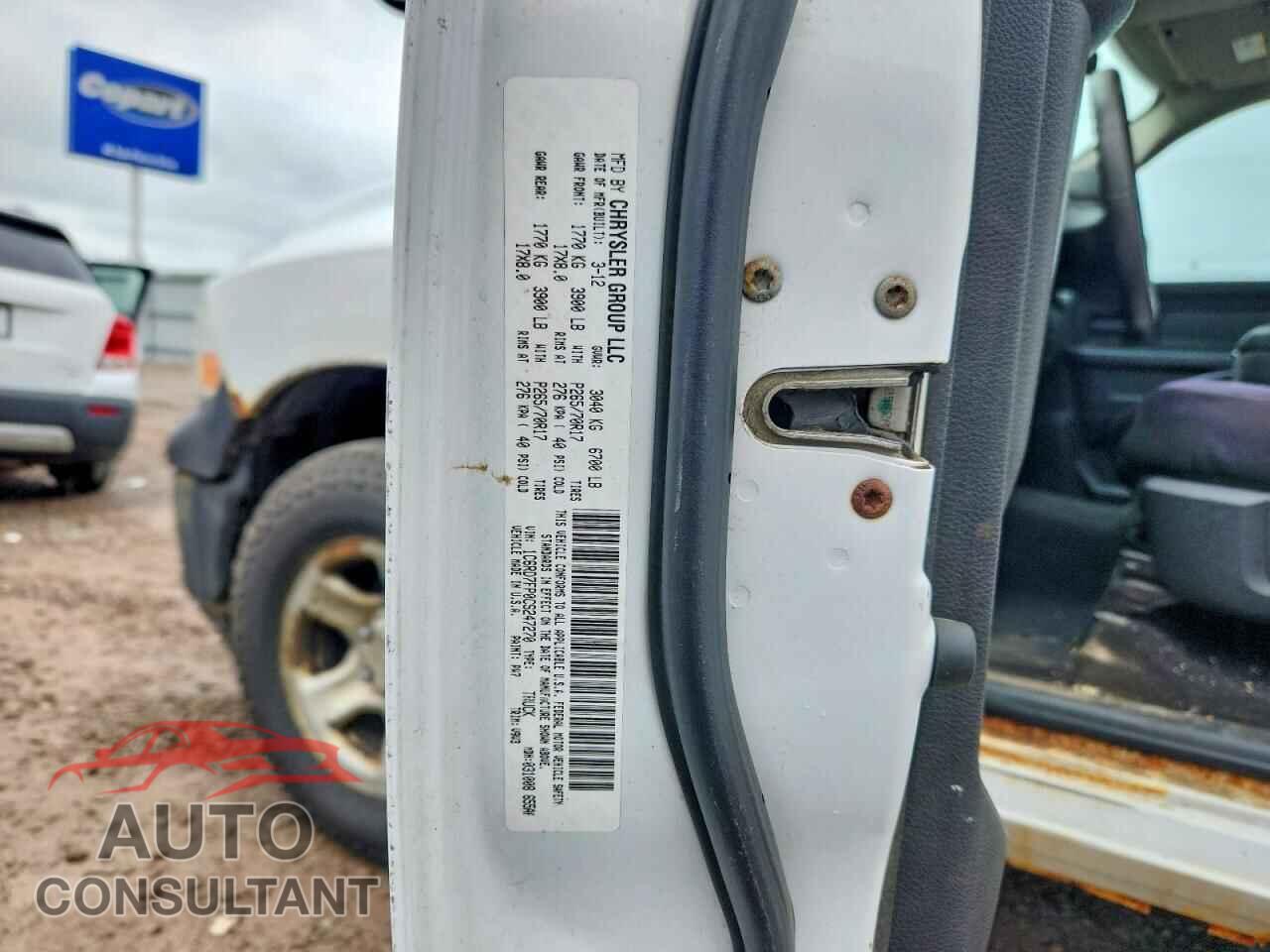 DODGE RAM 1500 2012 - 1C6RD7FP0CS247270