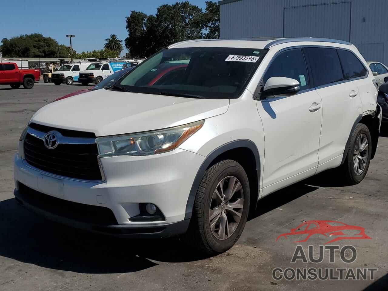 TOYOTA HIGHLANDER 2015 - 5TDJKRFH2FS122512