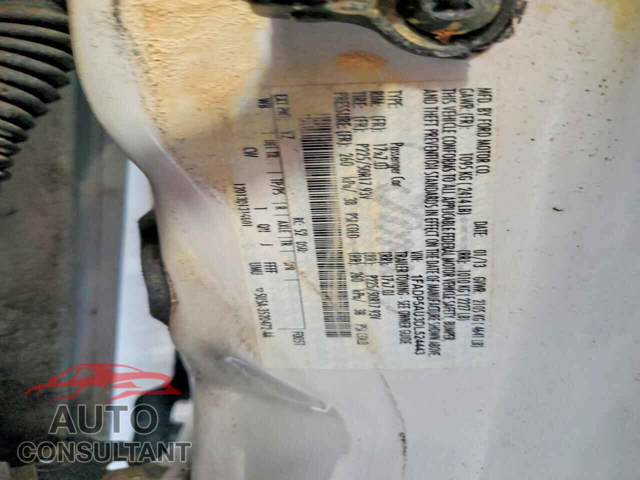 FORD CMAX 2013 - 1FADP5AU3DL524443