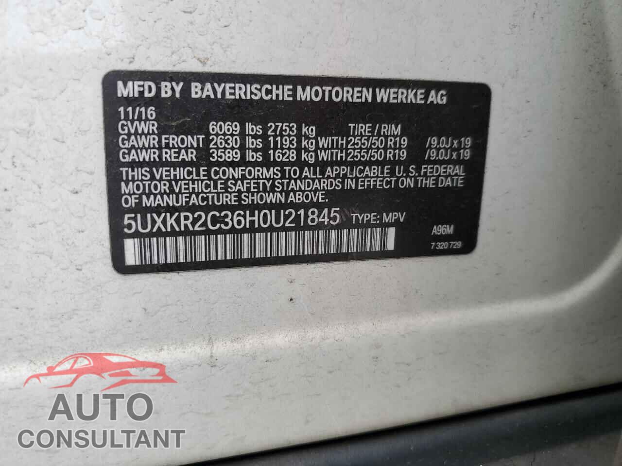 BMW X5 2017 - 5UXKR2C36H0U21845