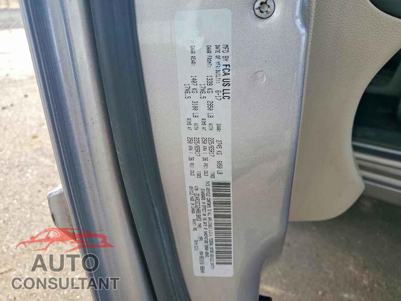 DODGE CARAVAN 2017 - 2C4RDGCG2HR818053