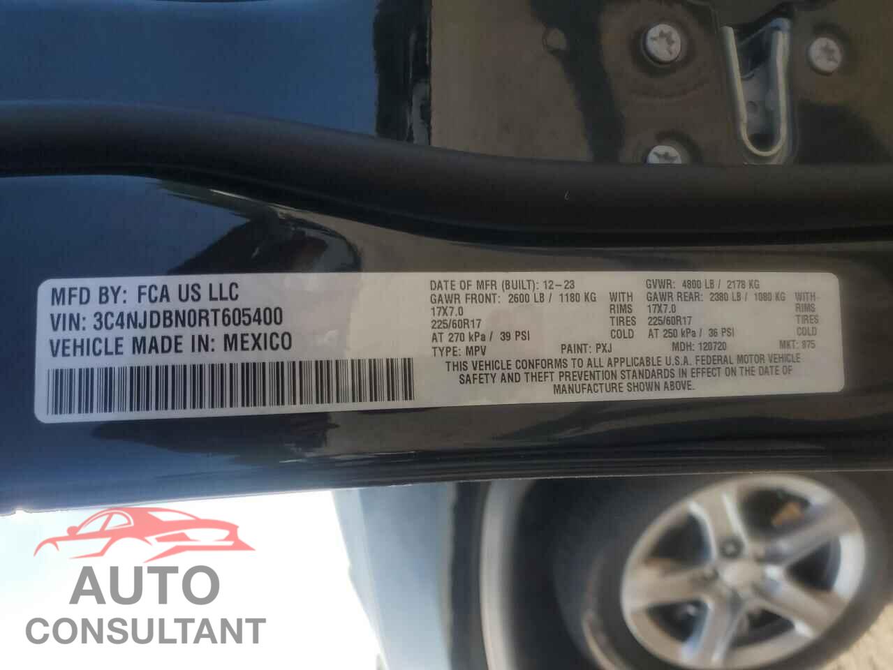 JEEP COMPASS 2024 - 3C4NJDBN0RT605400