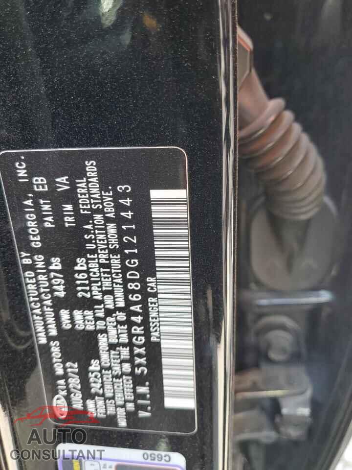 KIA OPTIMA 2013 - 5XXGR4A68DG121443