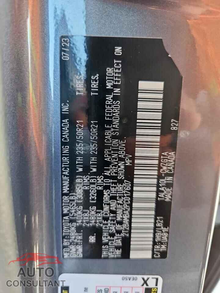 LEXUS RX350 2023 - 2T2BAMBA2PC017607