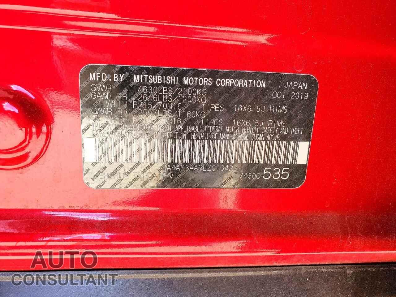 MITSUBISHI ECLIPSE 2020 - JA4AS3AA9LZ013427