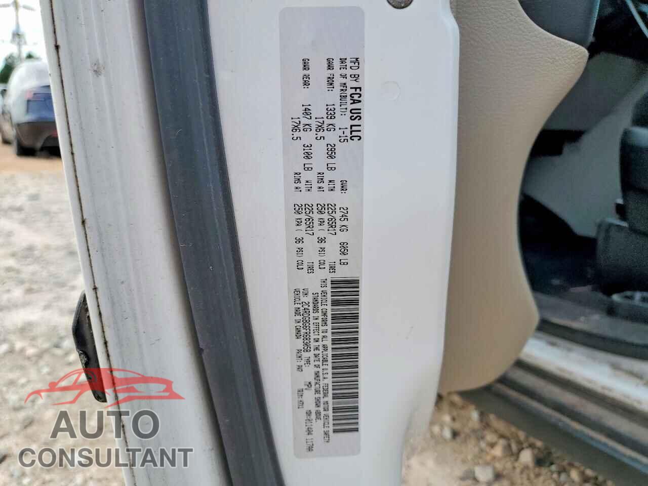 DODGE CARAVAN 2015 - 2C4RDGBG6FR683058