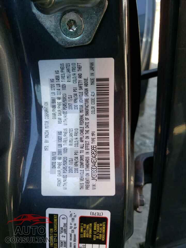 MAZDA CX-9 2014 - JM3TB3DA4E0426266
