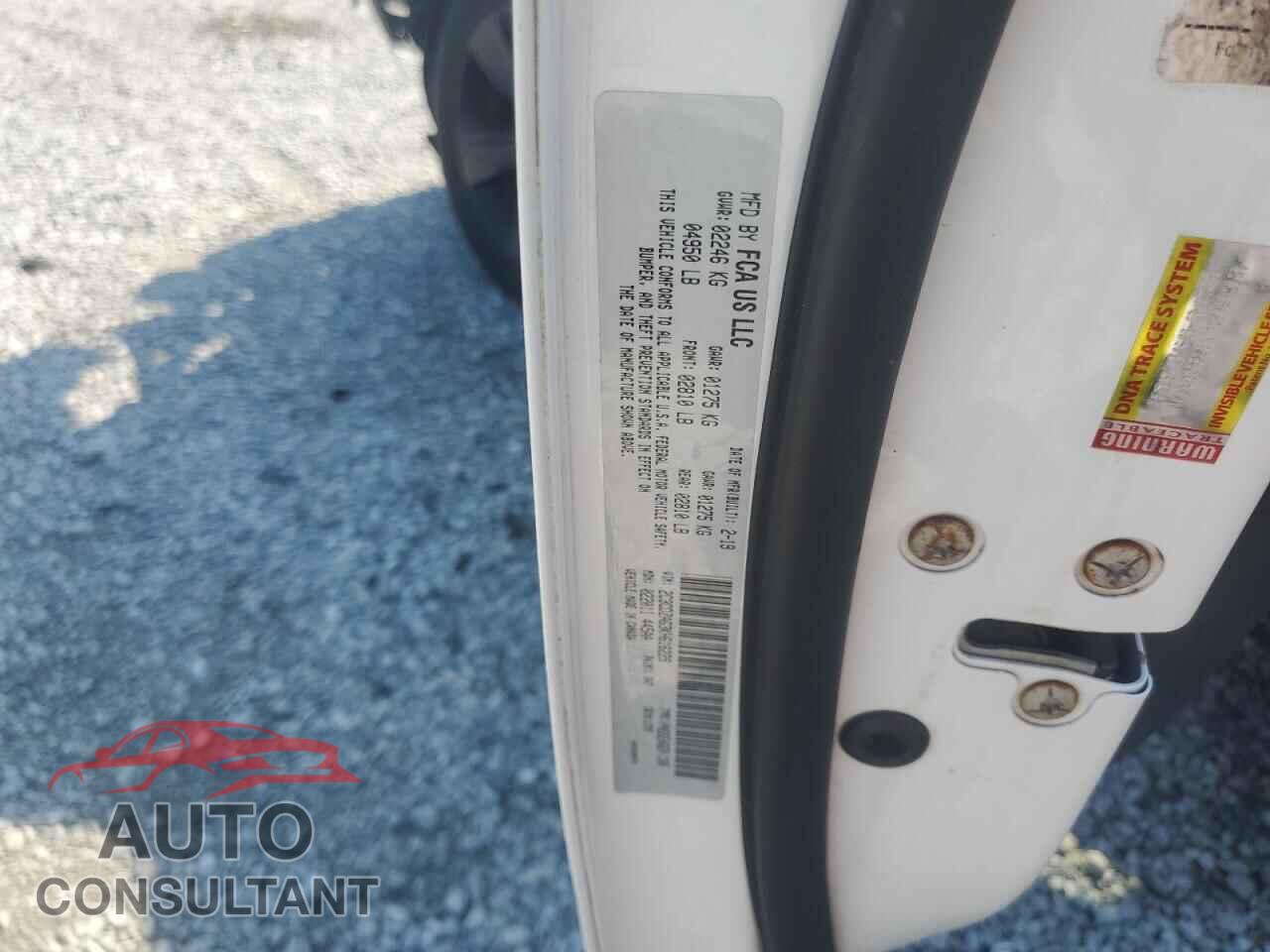DODGE CHALLENGER 2019 - 2C3CDZAG3KH616229