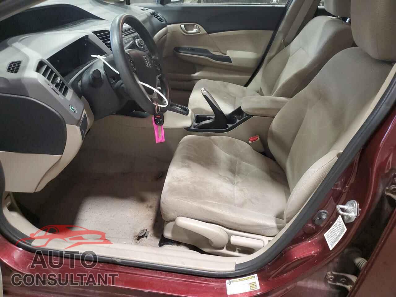 HONDA CIVIC 2012 - 19XFB2F86CE340505