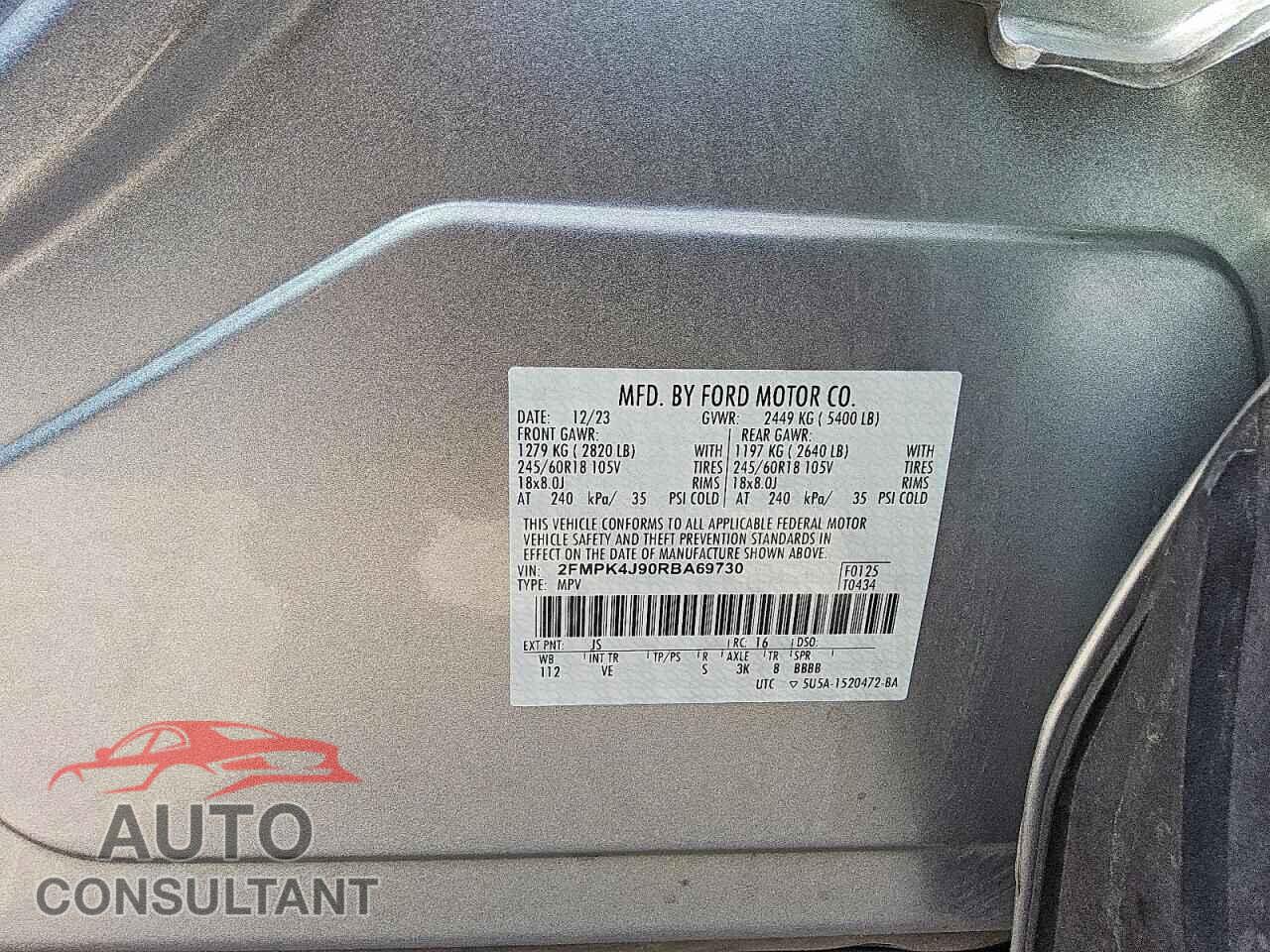 FORD EDGE 2024 - 2FMPK4J90RBA69730