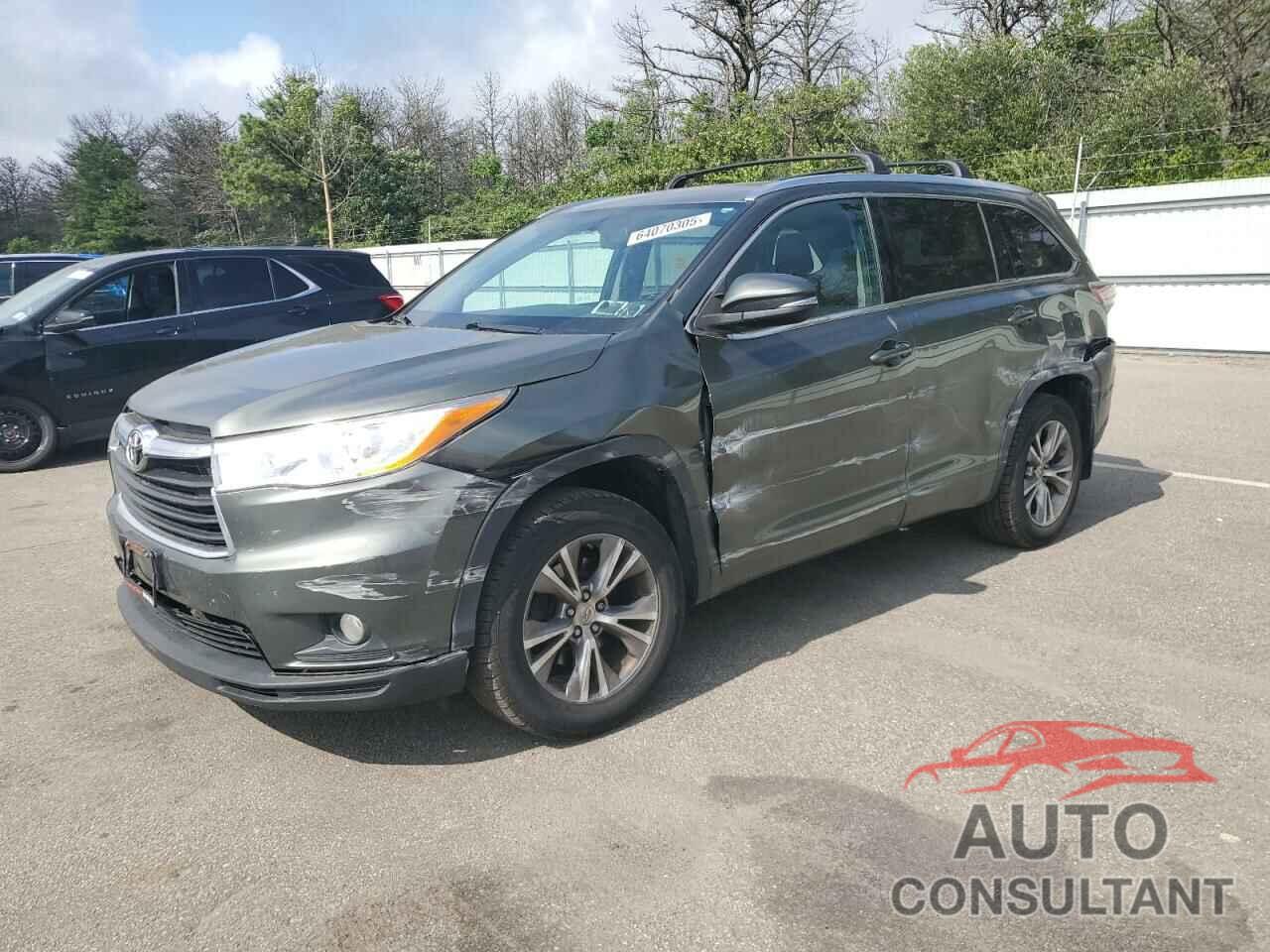 TOYOTA HIGHLANDER 2015 - 5TDJKRFH0FS112755