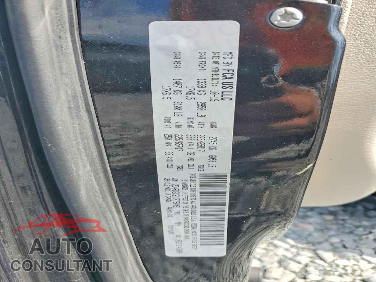 DODGE CARAVAN 2019 - 2C4RDGCG1KR790091