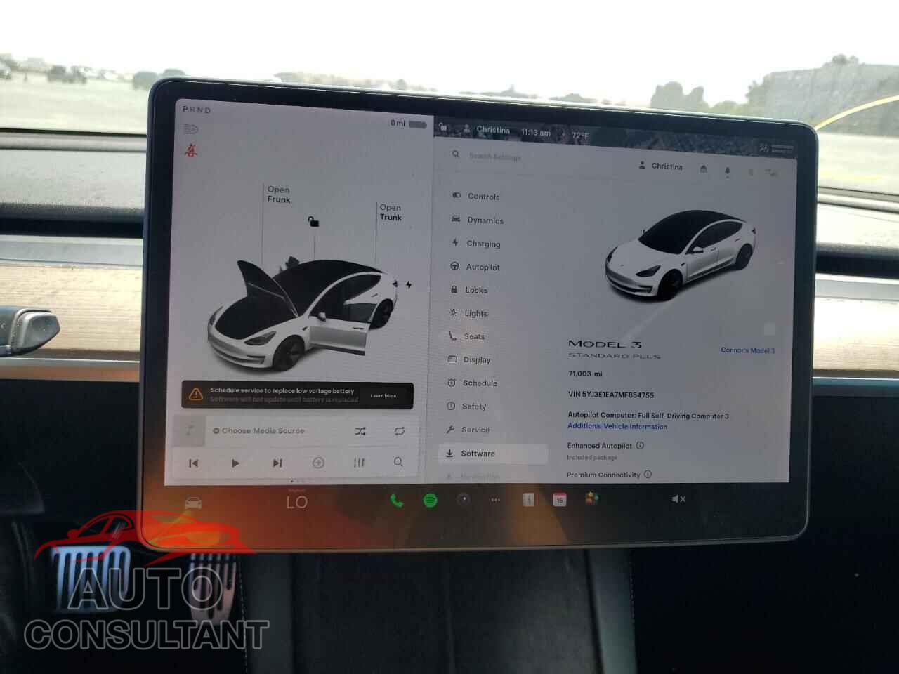 TESLA MODEL 3 2021 - 5YJ3E1EA7MF854755