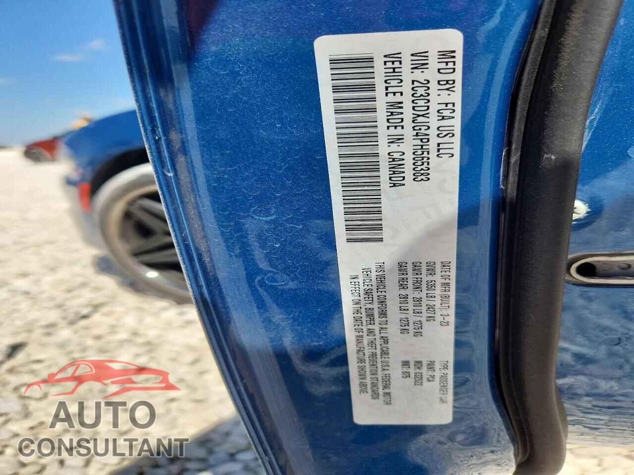 DODGE CHARGER 2023 - 2C3CDXJG4PH565383