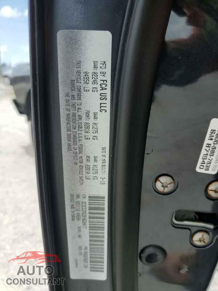 DODGE CHALLENGER 2019 - 2C3CDZAG2KH620417