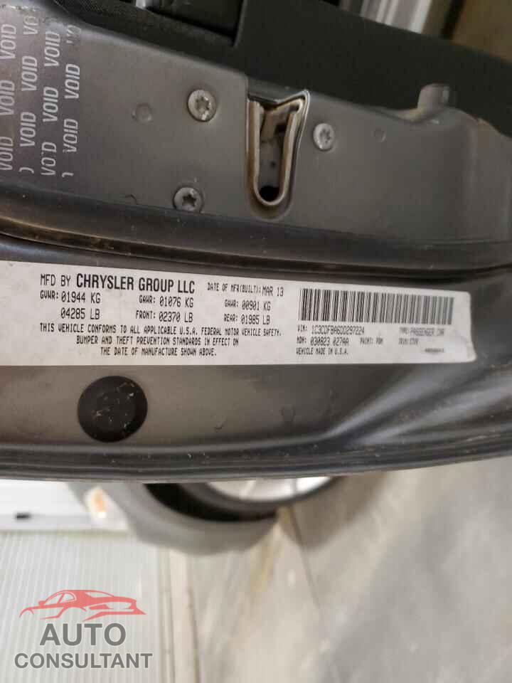 DODGE DART 2013 - 1C3CDFBA6DD297224