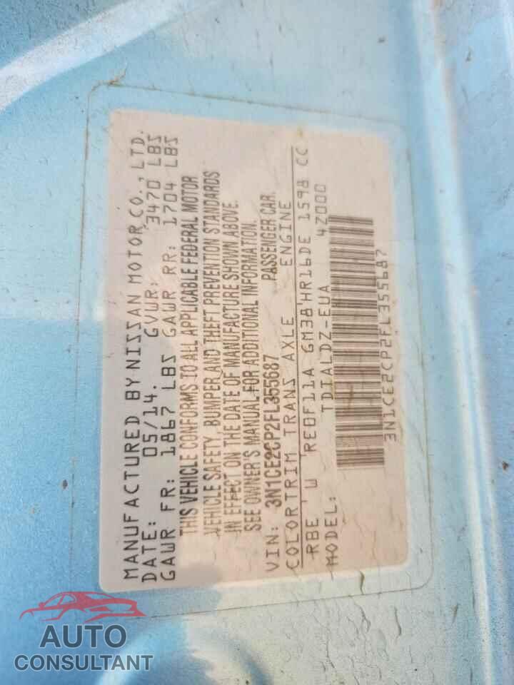 NISSAN VERSA 2015 - 3N1CE2CP2FL355687