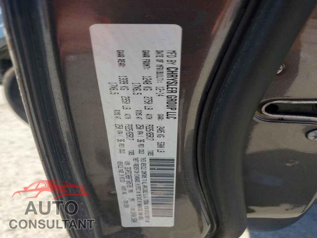 DODGE JOURNEY 2015 - 3C4PDCAB8FT605769