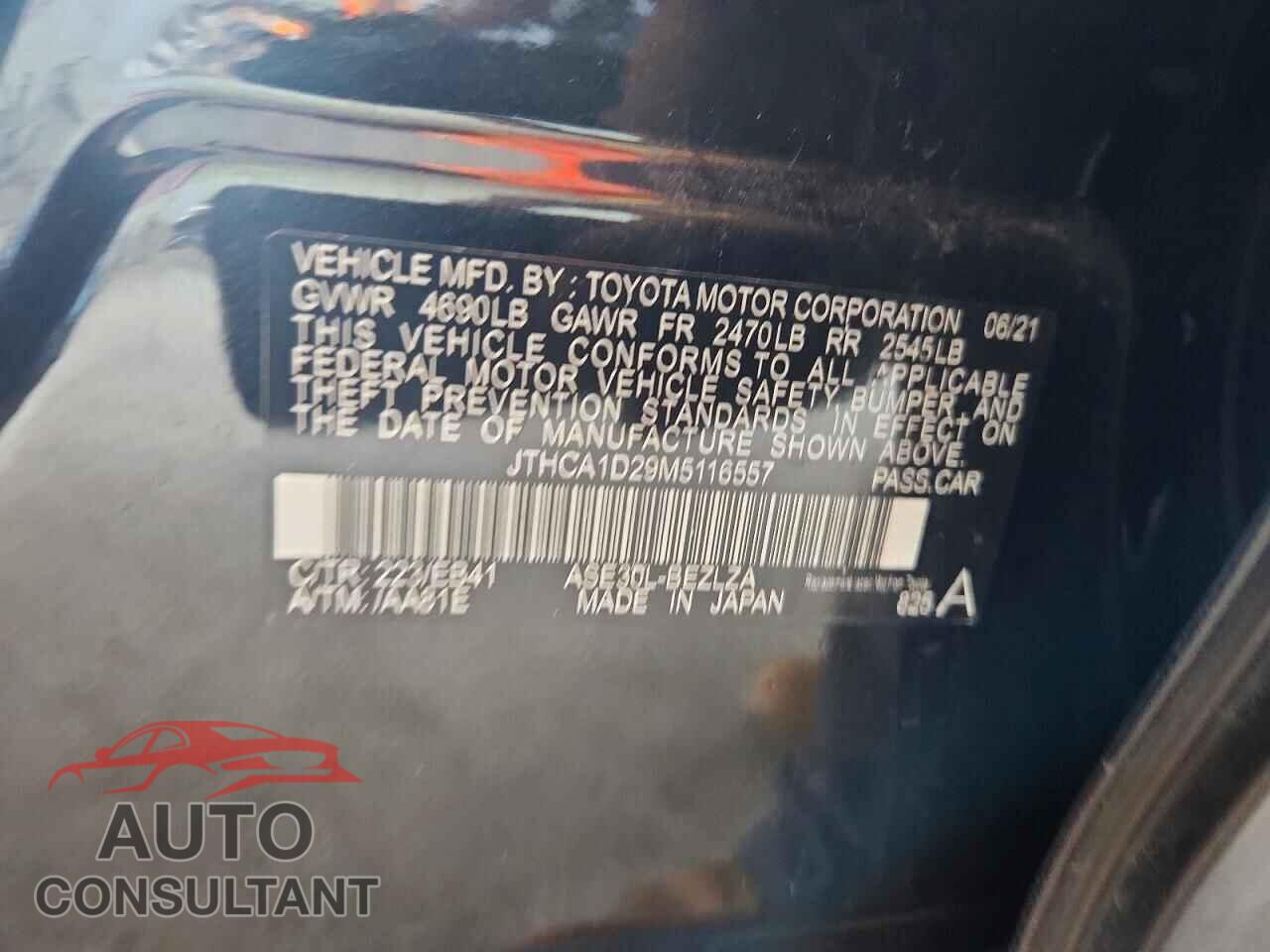 LEXUS IS 2021 - JTHCA1D29M5116557