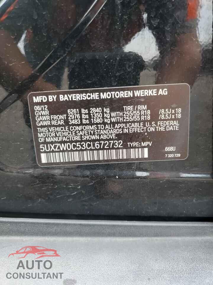 BMW X5 2012 - 5UXZW0C53CL672732