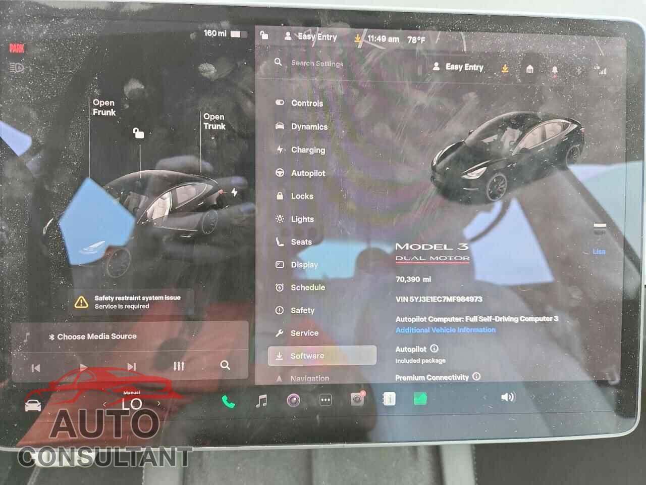 TESLA MODEL 3 2021 - 5YJ3E1EC7MF984973