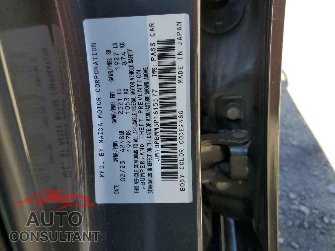 MAZDA 3 2023 - JM1BPBMM3P1615577