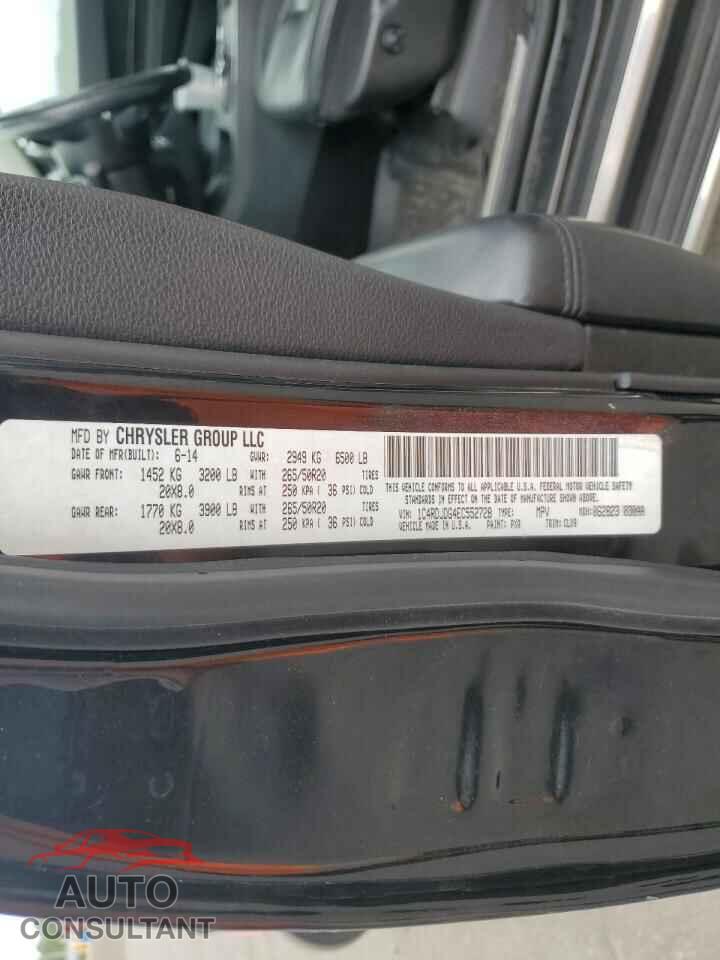 DODGE DURANGO 2014 - 1C4RDJDG4EC552728