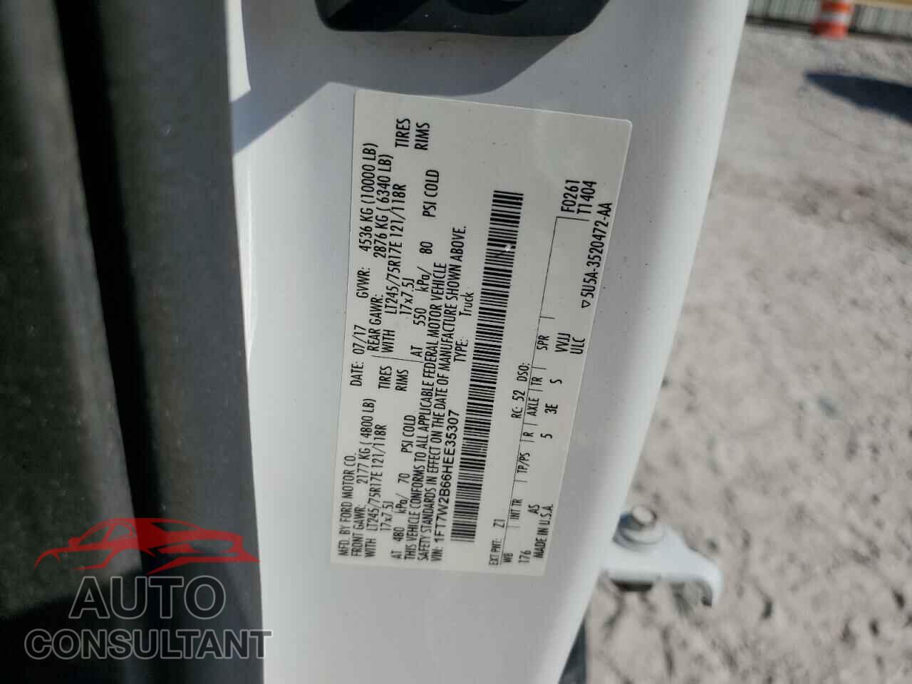 FORD F250 2017 - 1FT7W2B66HEE35307