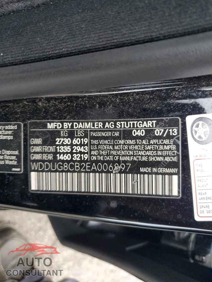 MERCEDES-BENZ S-CLASS 2014 - WDDUG8CB2EA006897
